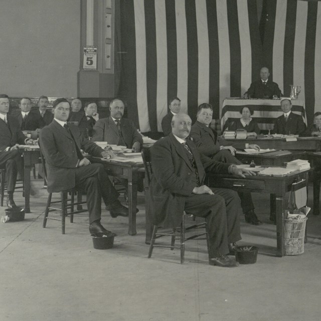 1st Territorial Legislature. Courtesy Archives of Alaska not public domain